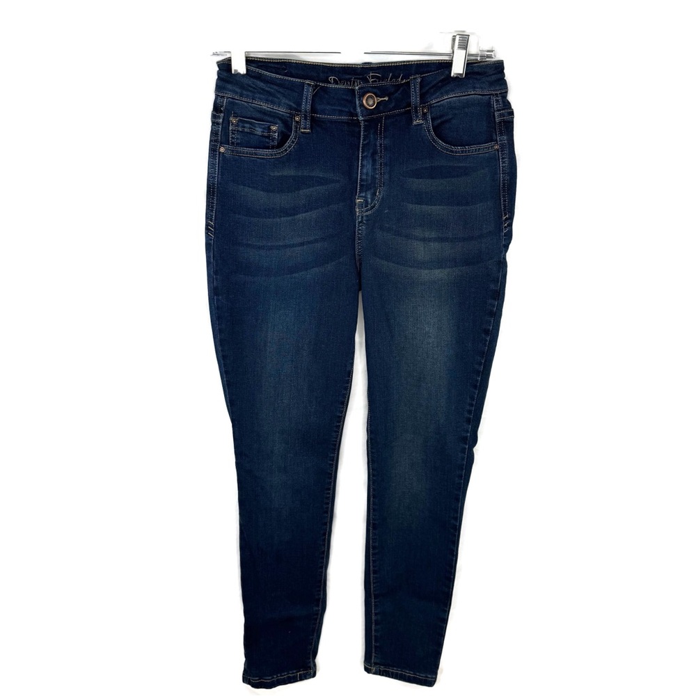 Denim Fueled Dark Wash Like New Skinny Jeans Stretchy Juniors size 9